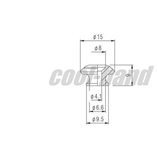 SP-011CR ストラップピン ビス付 1pcs クローム エンドピン :SP-011CR:クールハンド - 通販 - Yahoo!ショッピング