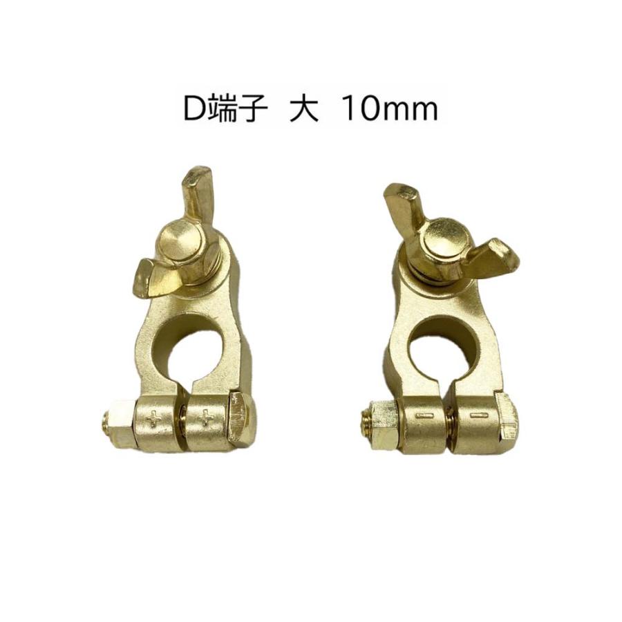 バッテリー ターミナル D端子 大 10mm 10ミリ プラス マイナス