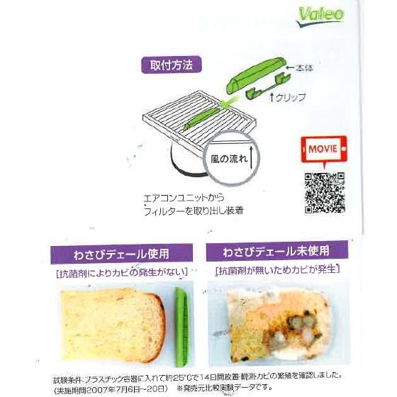 カー エアコン 消臭 抗菌 剤 ヴァレオ わさび デェール エアコン 