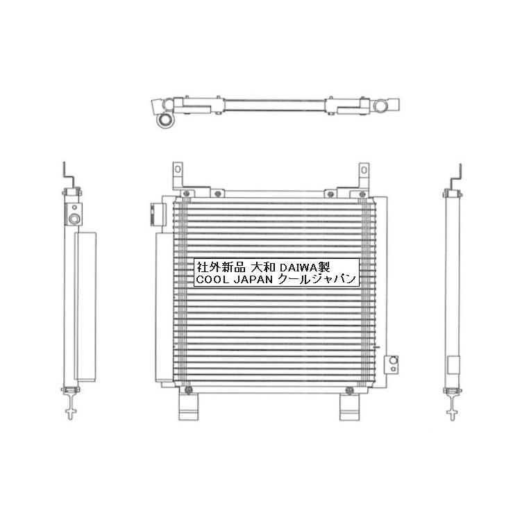 アルト スズキ アルトラパン クーラーコンデンサー HE21S 社外
