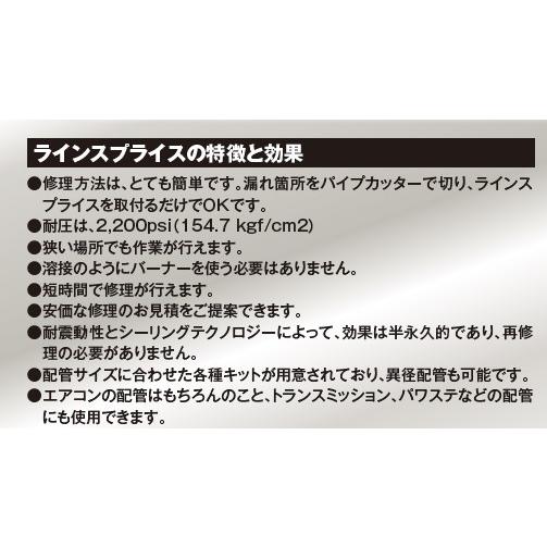 カー エアコン 配管修理 コネクター ストレート 配管外径 12mm ライン