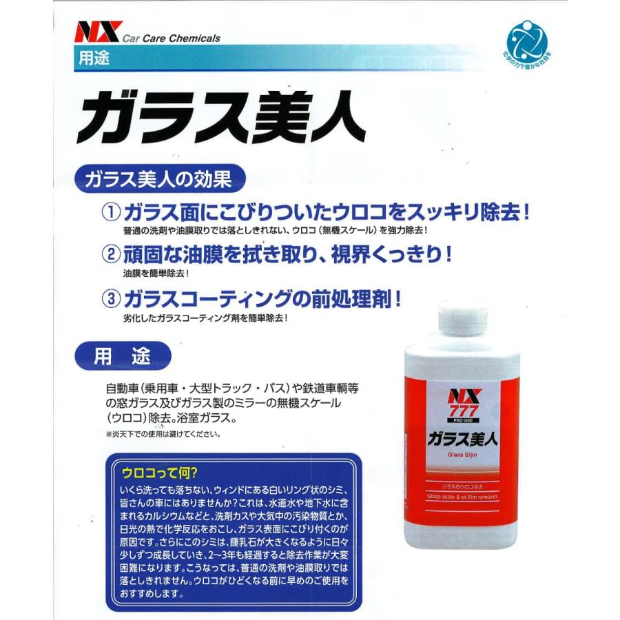イチネンケミカルズ NX777 ガラス 美人 業務用 1個 ウロコ 油膜