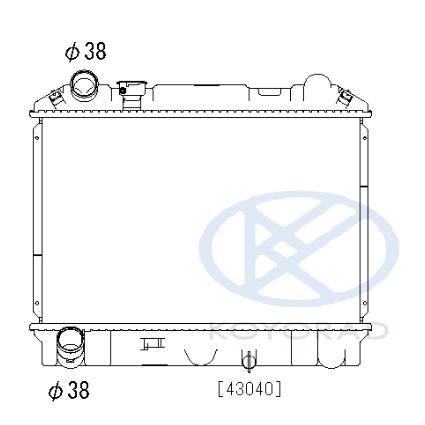 てじたるけい 社外新品 ラジエター いすゞ コモ JDWGE25 JDWMGE25 5-86129673