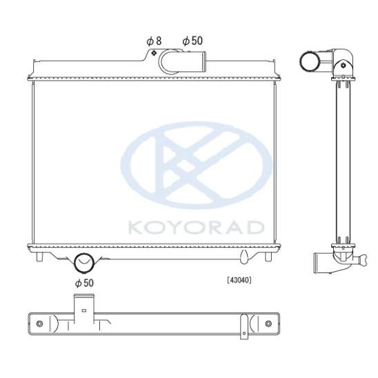 フォワード ラジエーター MT用 FRR33 FRR34 FRR35 社外新品 コーヨーラド 1点留め用 複数有 要問い合わせ｜cool-japan｜06