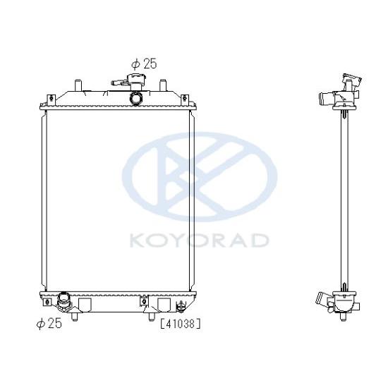 ダイハツ（DAIHATSU） エッセ L235S ラジエーター MT 用 社外新品 熱