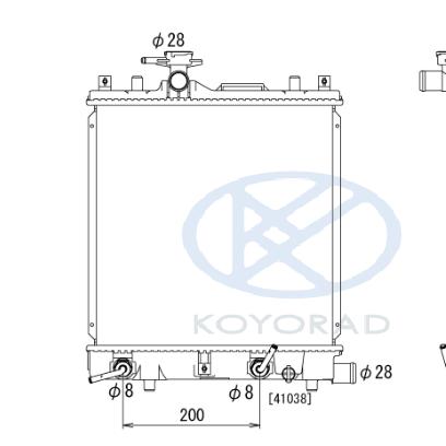 アルト ラジエーター AT CVT用 HA25S 新品 熱交換器専門メーカー