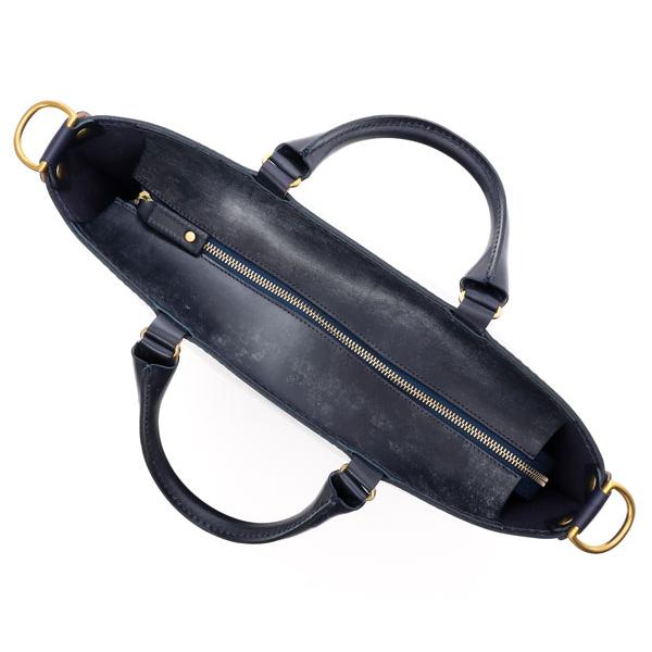 GLENROYAL グレンロイヤル ジップショルダートートバッグ/ダークブルー