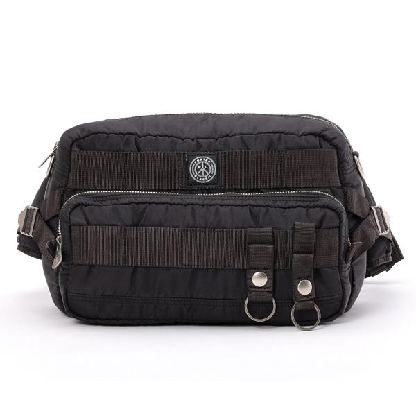 ポータークラシック ウエストバッグ/ブラック メンズ スーパーナイロン 015-272 PORTER CLASSIC【選べるノベルティ付】の画像