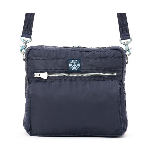 ポータークラシック シンプルショルダーバッグ/ブルー メンズ スーパーナイロン 015-3075 PORTER CLASSIC【選べるノベルティ付】の画像