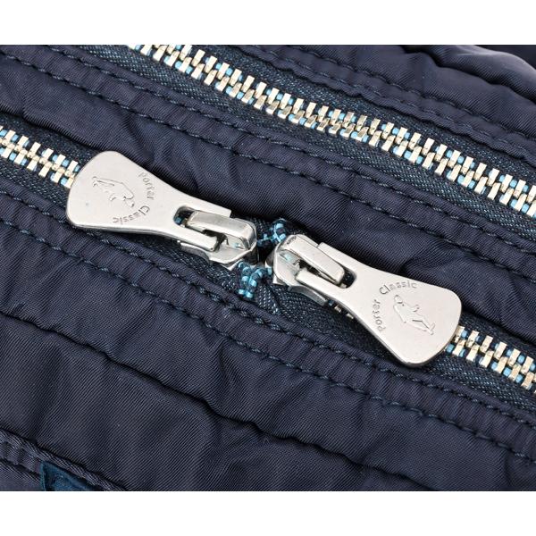 ポータークラシック シンプルショルダーバッグ/ブルー メンズ スーパーナイロン 015-3075 PORTER CLASSIC【選べるノベルティ付】の画像