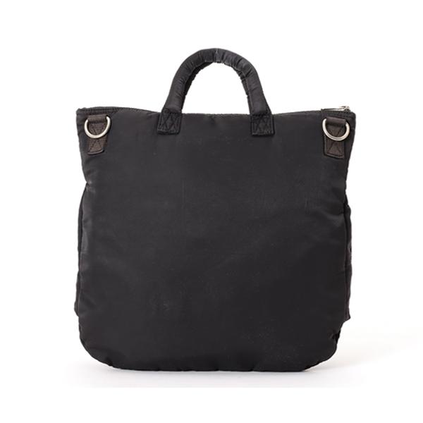 ポータークラシック ヘルメットバッグ/S/ブラック メンズ スーパーナイロン 015-325 PORTER CLASSIC【選べるノベルティ付】の画像