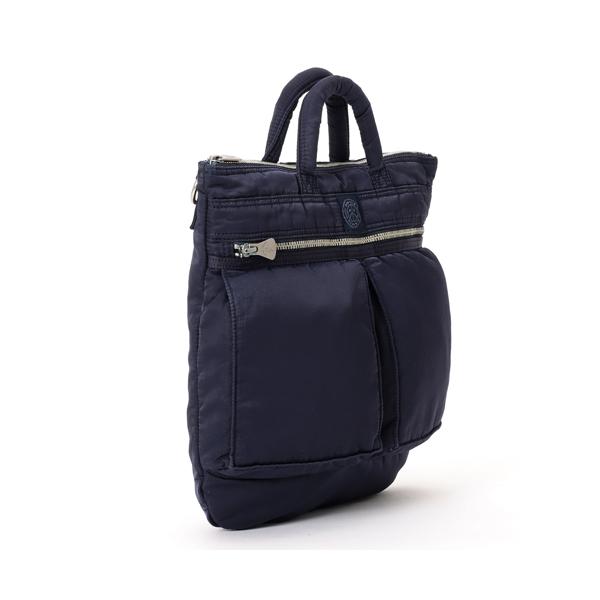 ポータークラシック ヘルメットバッグ/S/ブルー メンズ スーパーナイロン 015-325 PORTER CLASSIC【選べるノベルティ付】の画像