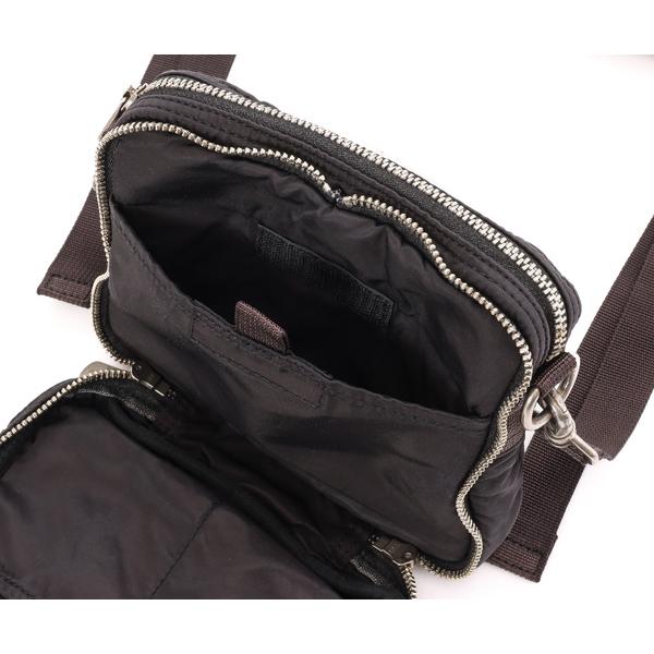 ポータークラシック シンプルショルダーバッグ ミニ/ブラック メンズ スーパーナイロン 015-3701 PORTER CLASSIC【選べるノベルティ付】の画像