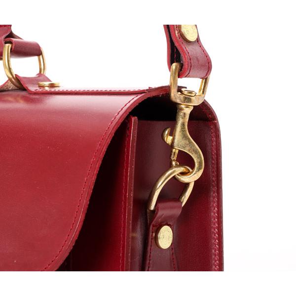 GLENROYAL グレンロイヤル サッチェルバッグ/13インチ/ボルドー メンズ