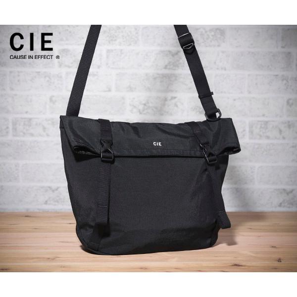 シー ショルダーバッグ/ブラック メンズ シュリンクナイロン 021810 CIE