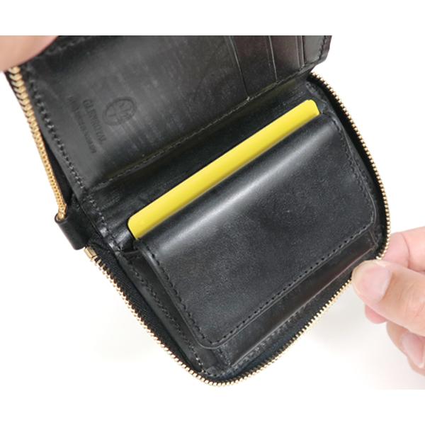 ★美品★GLEN スモールジップウォレット ブライドルレザー ブラック SMALL ZIP WALLET - ブライドルレザーの名門 GLENROYAL｜グレン