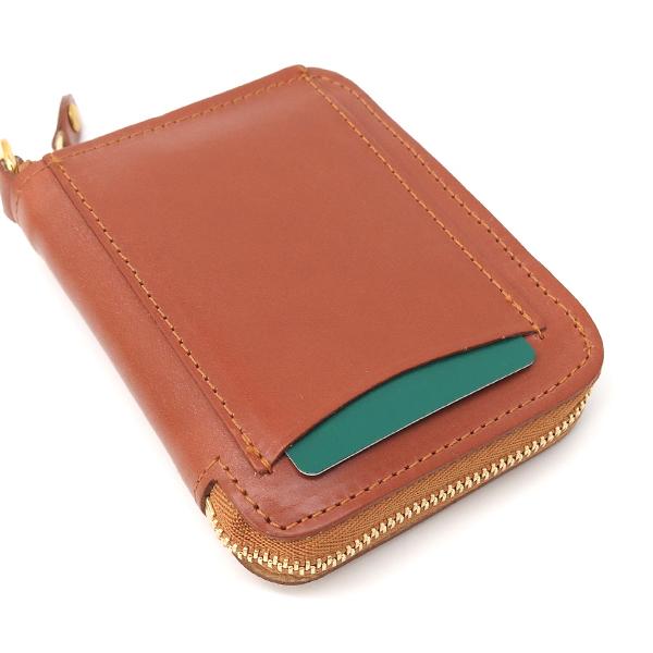 小物 GLEN 03-5866 OXFORD TAN GLENROYAL 2つ折り 財布 レディース メンズ ブライドルレザー ジップ