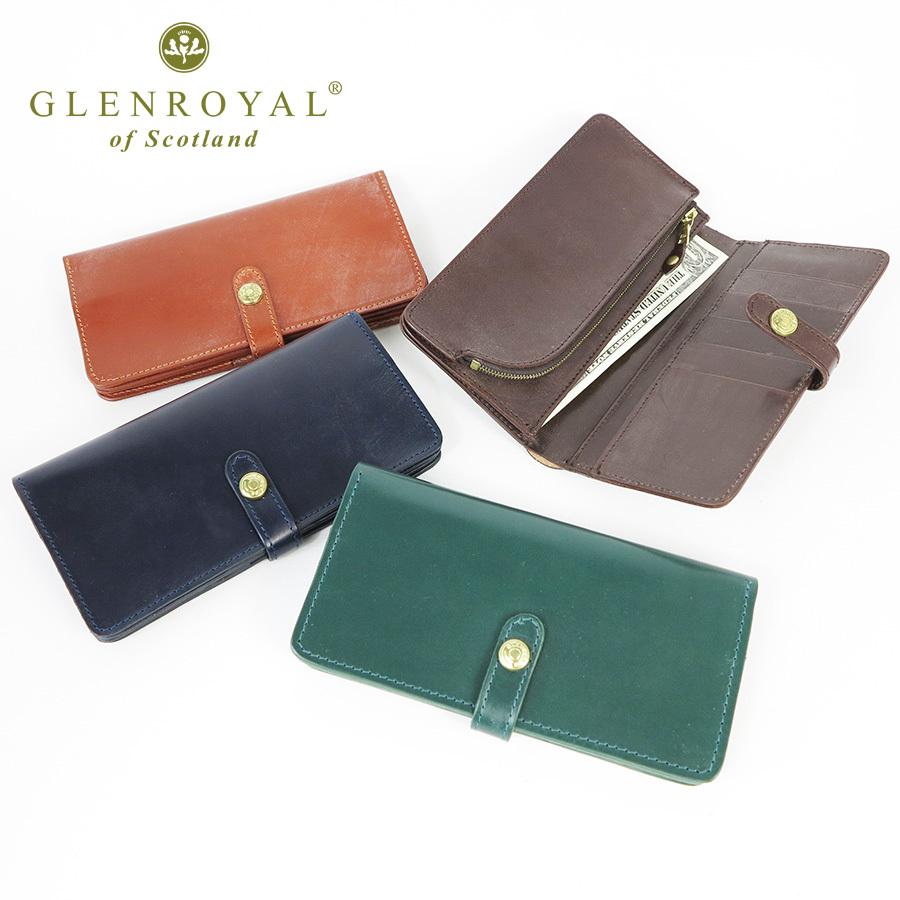 GLENROYAL（グレンロイヤル） 長財布ホック開閉 メンズ フルブライドル