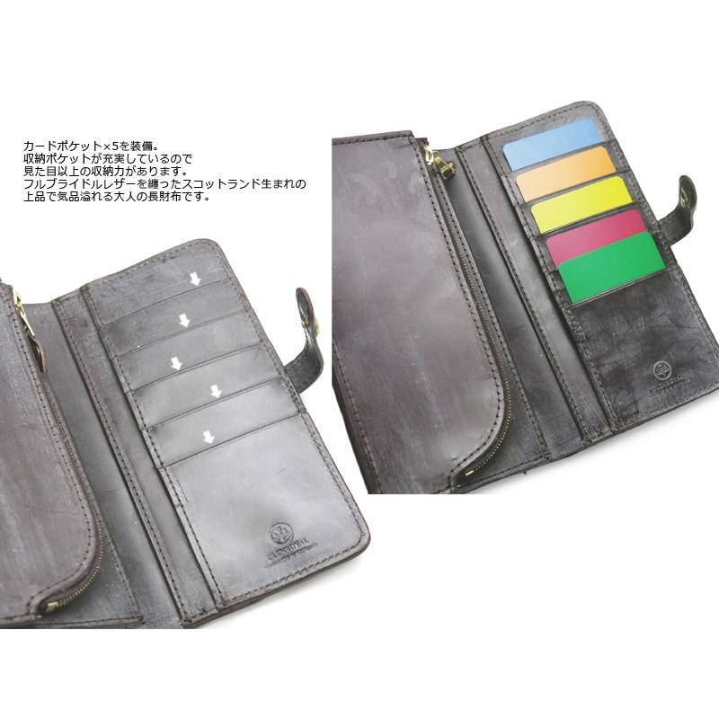 グレンロイヤル 長財布ホック開閉 メンズ フルブライドル 03-6178 GLENROYAL【選べるノベルティ付】の画像