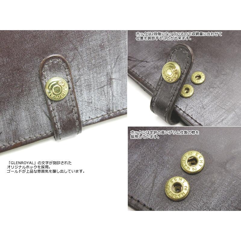 グレンロイヤル 長財布ホック開閉 メンズ フルブライドル 03-6178 GLENROYAL【選べるノベルティ付】の画像
