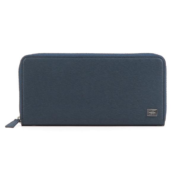 美品 廃番 ポーター PORTER タンカー ロングウォレット 長財布 ネイビー CURRENT（PORTER） ポーター カレント ロングウォレット 052-02214