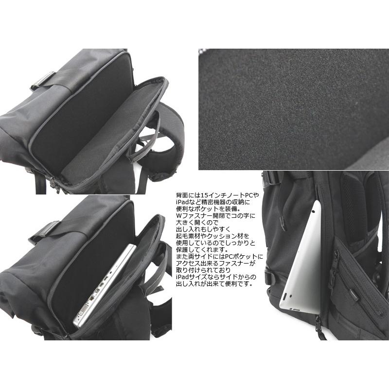 AS2OV（アッソブ） ロールトップバックパック メンズ コーデュラドビー
