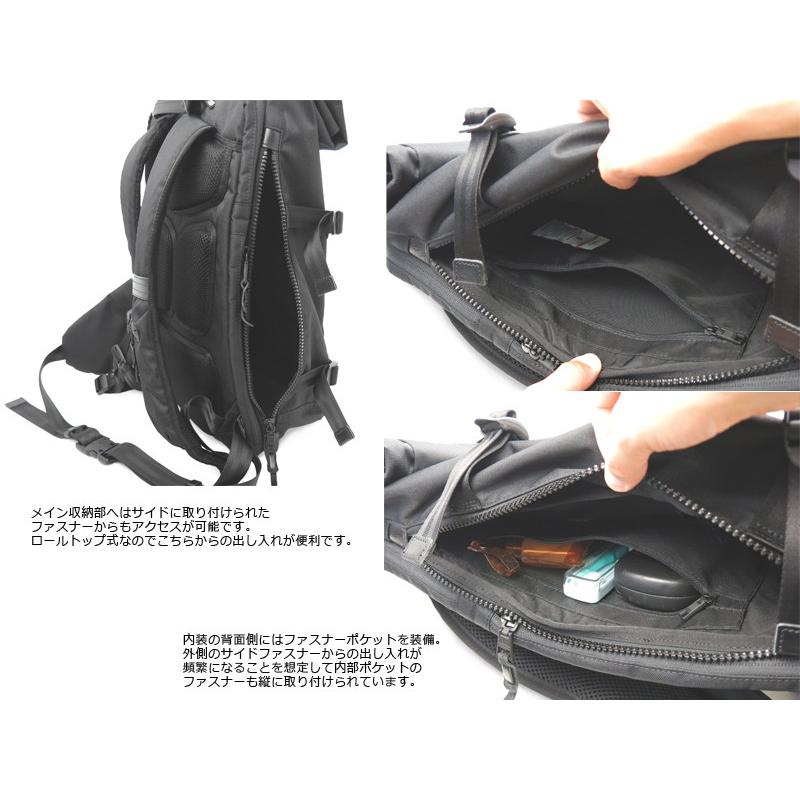 AS2OV（アッソブ） ロールトップバックパック メンズ コーデュラドビー