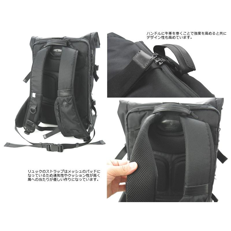 AS2OV（アッソブ） ロールトップバックパック メンズ コーデュラドビー