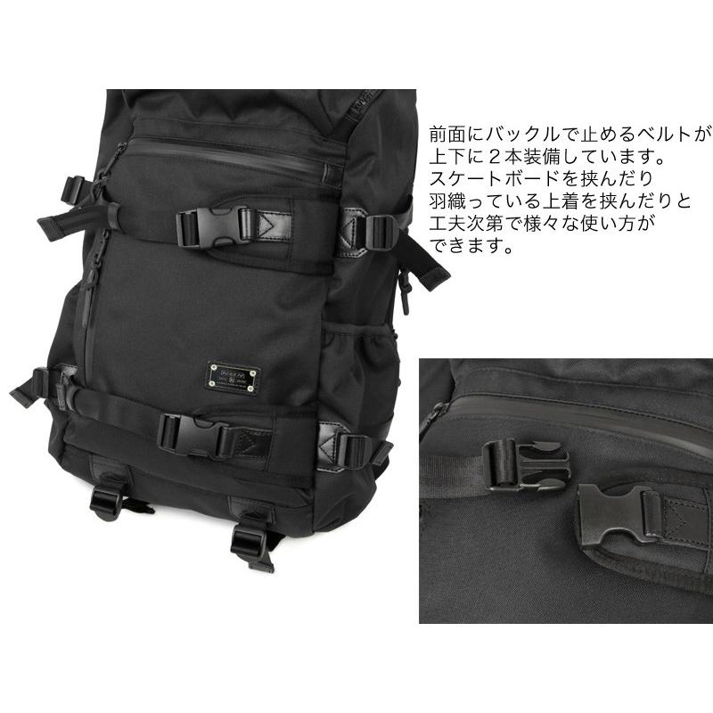 アッソブ ラウンドファスナーバックパック メンズ コーデュラドビー305D 61409 AS2OV【選べるノベルティ付】の画像
