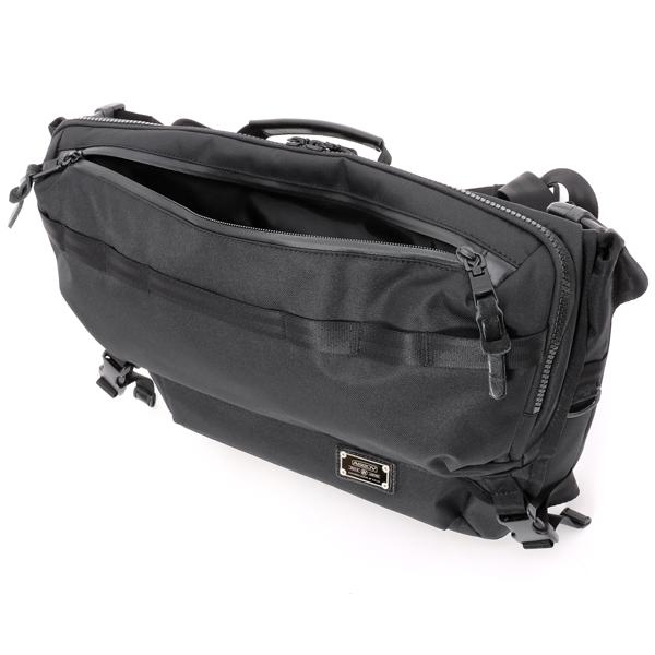 AS2OV（アッソブ） メッセンジャーバッグ/ブラック メンズ コーデュラ