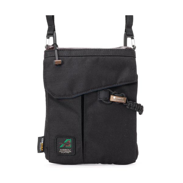 AS2OV アッソブ サコッシュ/ブラック メンズ 330×1000D CORDURA 
