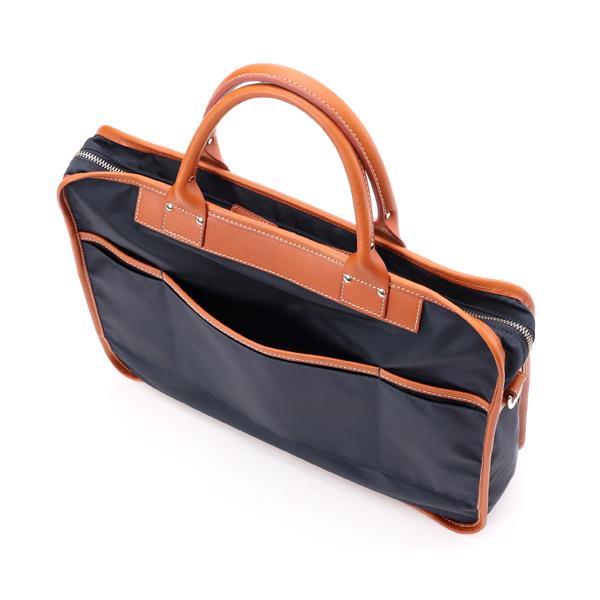 フェリージ ビジネスバッグ 1758/DS ネイビー×ライトブラウン 中古 フェリージ ビジネスバッグ 1758/DS ネイビー×ライトブラウン