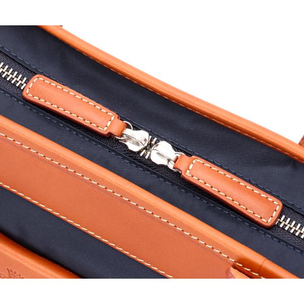 Felisi フェリージ ビジネスバッグ/ブルー×ライトブラウン