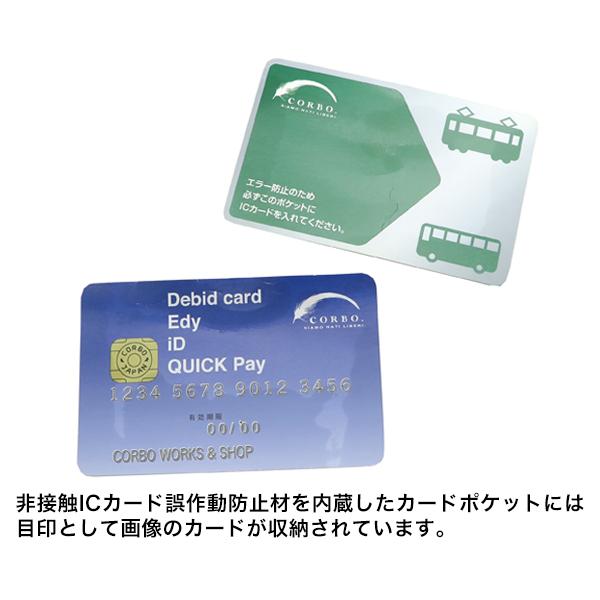 コルボ G.E.Wallets 二つ折財布/ダークグリーン メンズ スレート/プエブロ 1LN-1714 CORBO【選べるノベルティ付】の画像
