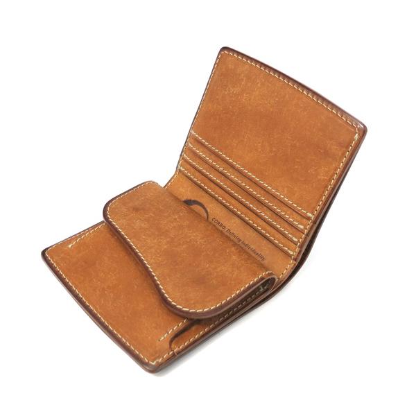 コルボ G.E.Wallets 二つ折財布/ダークグリーン メンズ スレート/プエブロ 1LN-1714 CORBO【選べるノベルティ付】の画像