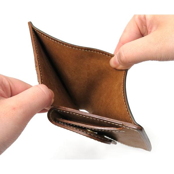 コルボ G.E.Wallets 二つ折財布/ダークグリーン メンズ スレート/プエブロ 1LN-1714 CORBO【選べるノベルティ付】の画像