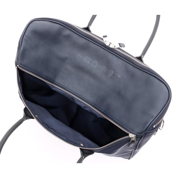 【美品】Felisiフェリージトートバッグ ネイビー Felisi フェリージ ビジネストートバッグ/ブルー×ブルー メンズ