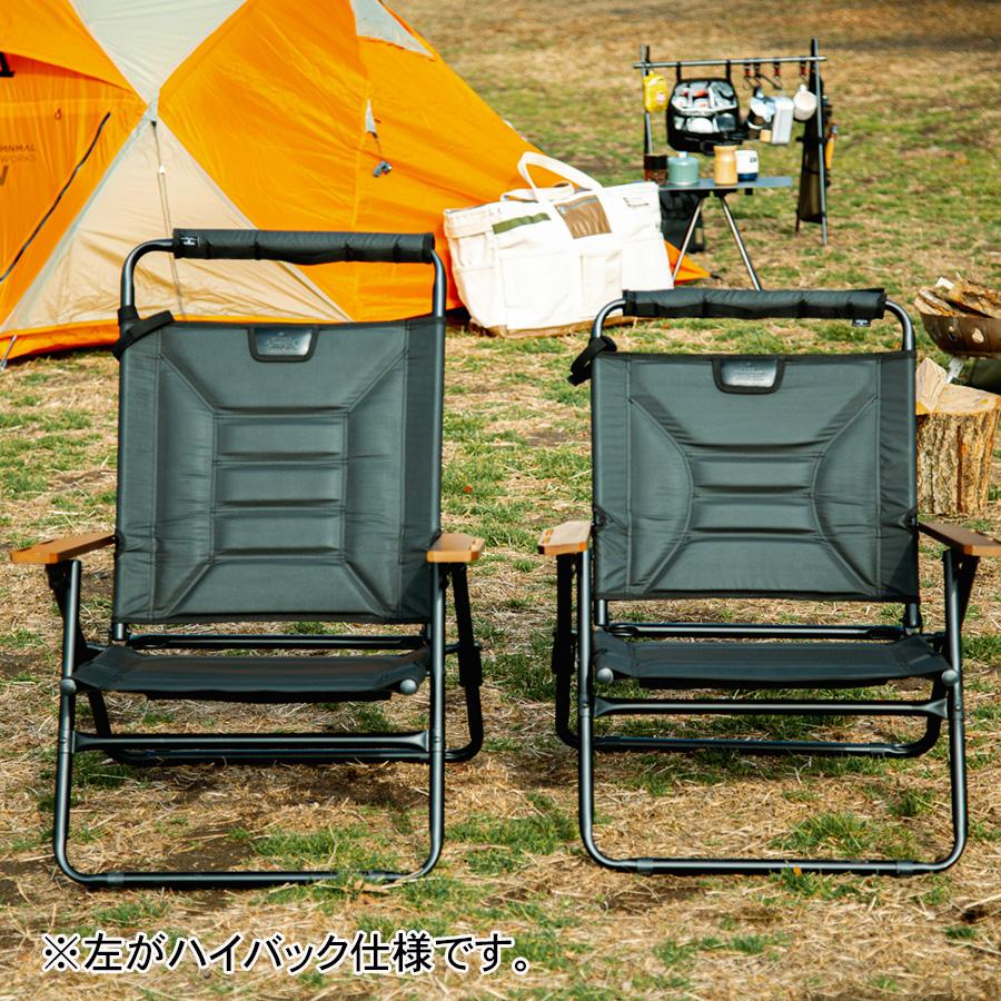 ハイバックローバーチェアブラック　クッションセット　as2ov AS2OV ハイバックローバーチェア ブラック + アウトドアクッション