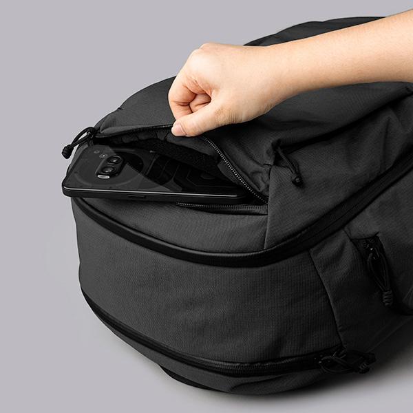 アルパカ TRAVERSE BACKPACK バックパック/ブラック メンズ 4256 ALPAKA【選べるノベルティ付】の画像