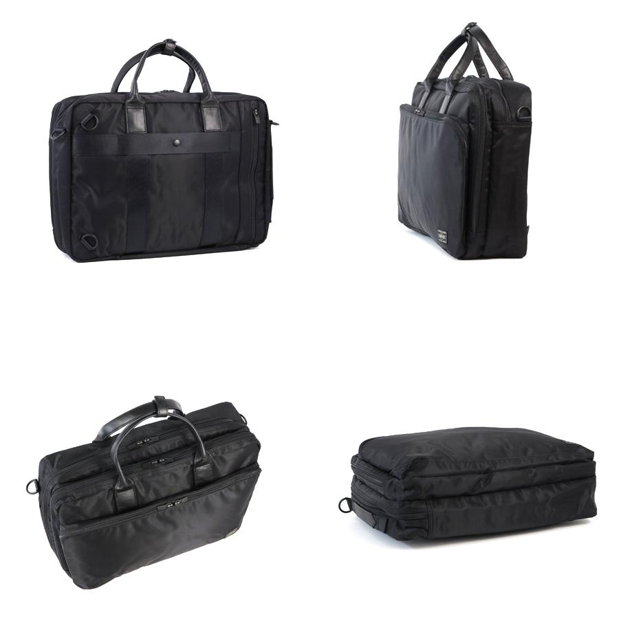【美品】PORTER TIME タイム 3WAY ブリーフケース　ブラック 楽天市場】ポーター タイム 3WAYブリーフケース 655-06166 PORTER TIME