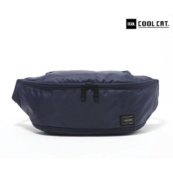 PORTER フラッシュ　ウエストバッグ　ボディバッグ　ネイビー　極美品 PORTER ポーター フラッシュ ウエストバッグ(S) 689-05953 吉田カバン
