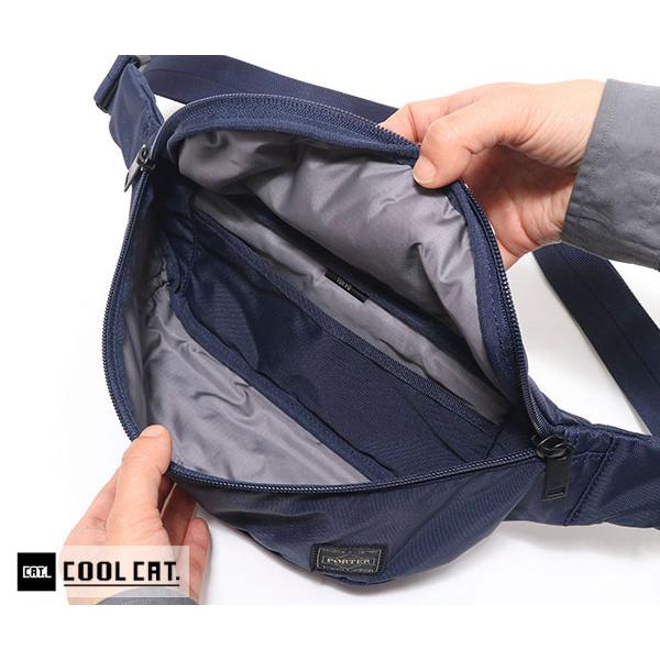 【美品】PORTER フラッシュ ウエストバッグS ネイビー 689-05953 FLASH（PORTER） ポーター フラッシュ ウエストバッグ(S) 689-05953