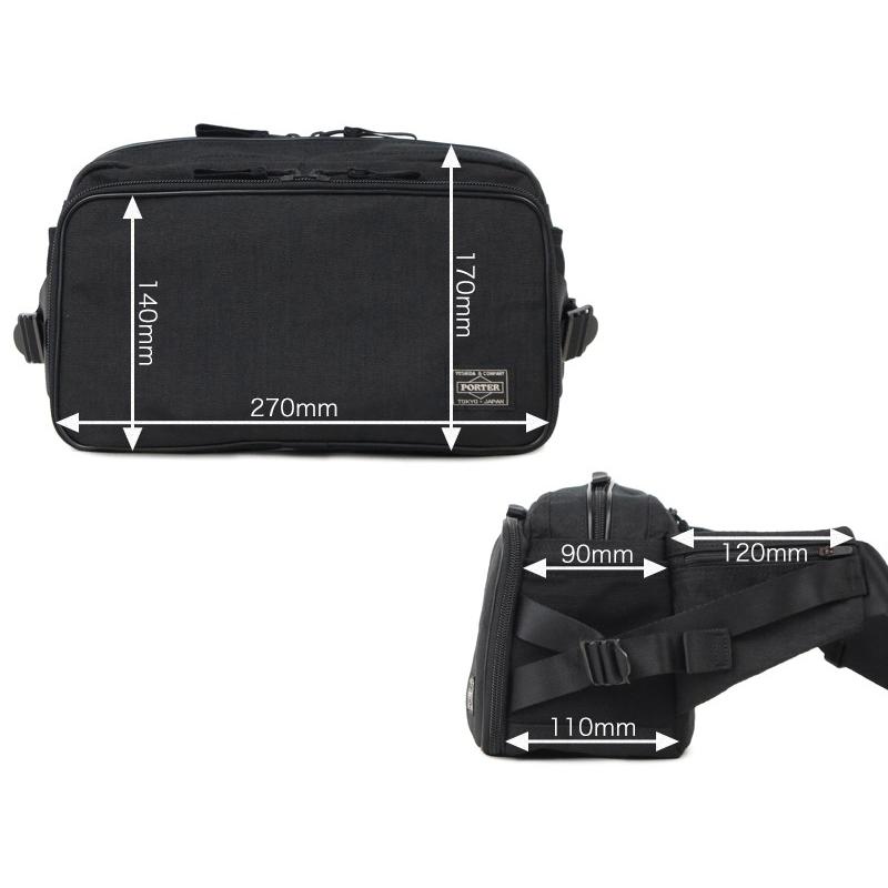【新品同様】PORTER ポーター ハイブリッド ボディバッグ 17805 PORTER ポーター ハイブリッド ウエストバッグ 737-17805 吉田カバン