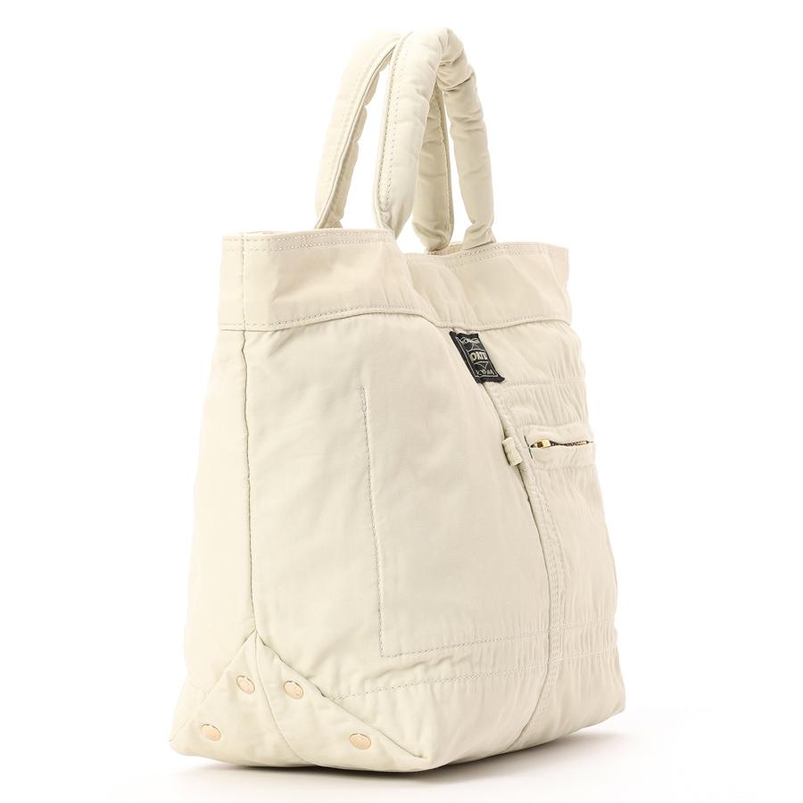 ほぼ未使用 PORTER MILE ミニトート バッグ ホワイト PORTER ポーター マイル ミニトートバッグ 754-15115 （カラー：オフ
