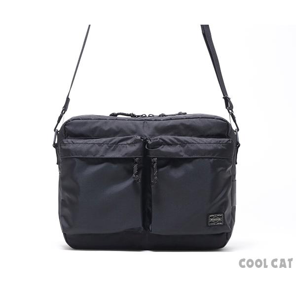 【美品】PORTER ポーター フォース ショルダーバッグ ブラック FORCE（PORTER） ポーター フォース ショルダーバッグ 855-07415