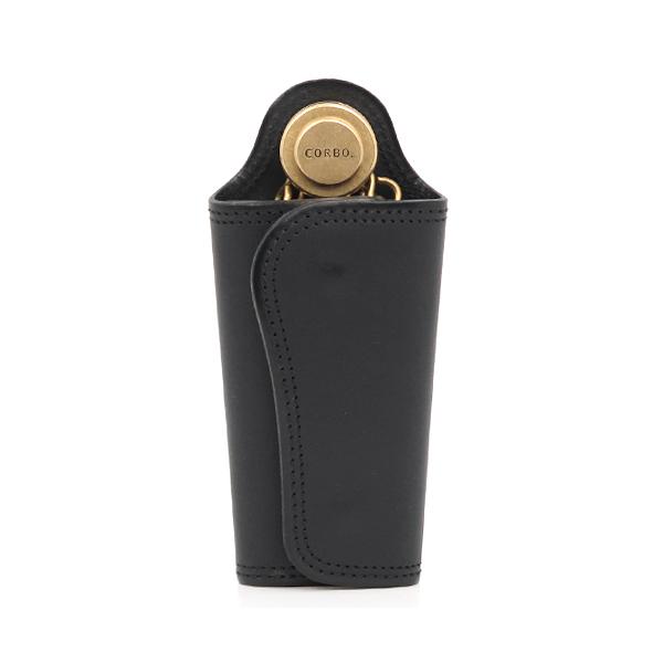 CORBO コルボ キーケース/ブラック メンズ スレート 8lc-9376