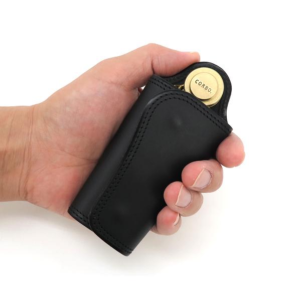 CORBO（コルボ） キーケース/ブラック メンズ スレート 8lc-9376 CORBO