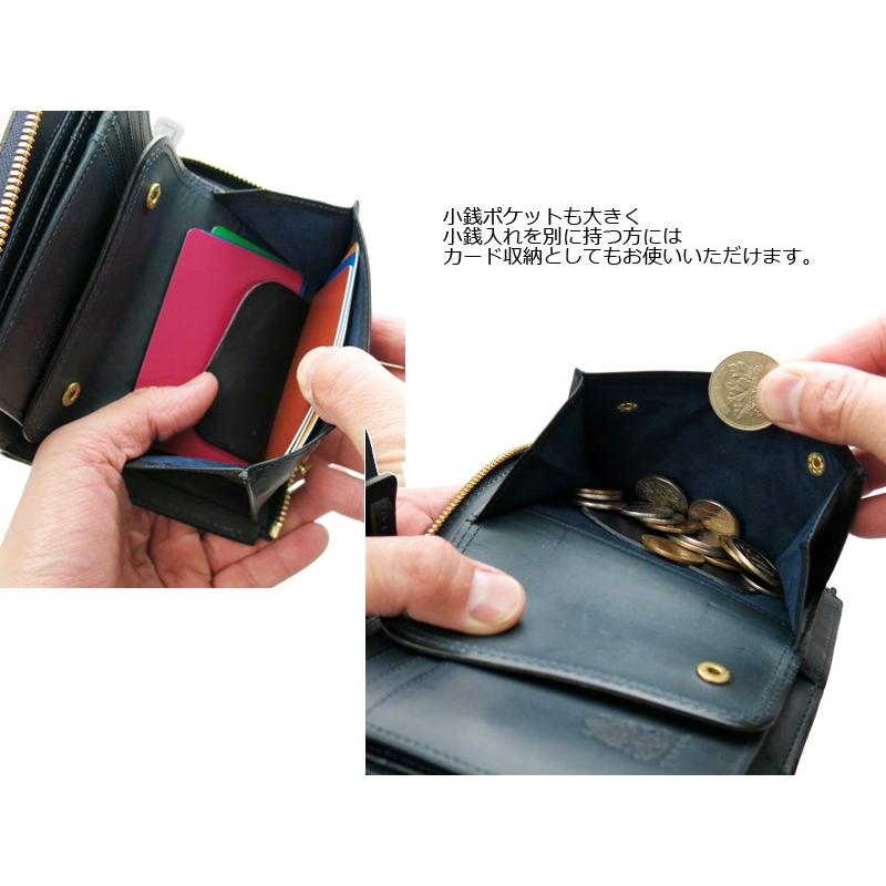 CORBO（コルボ） 二つ折り財布/L字ファスナー メンズ スレート 8lc