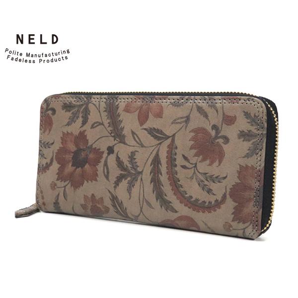 NELD（ネルド） ラウンド長財布/グレー メンズ フラワー AN143F NELD【選べるノベルティ付】 : クールキャット Yahoo ...