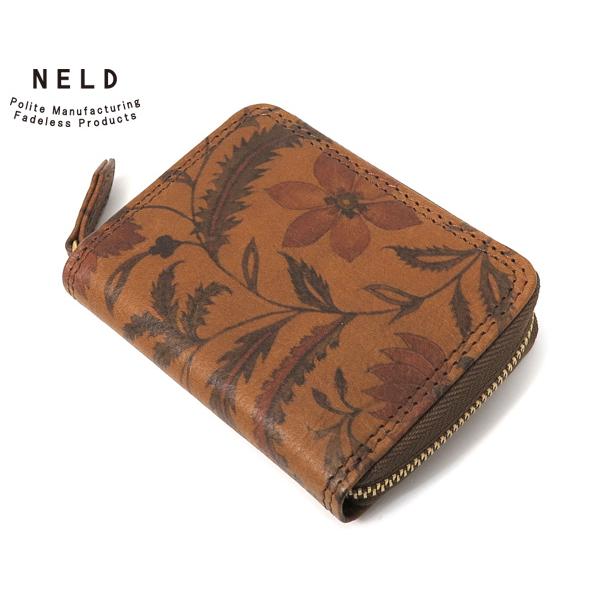 NELD（ネルド） コインカードケース/キャメル メンズ フラワー AN149F NELD【選べるノベルティ付】 : クールキャット ...